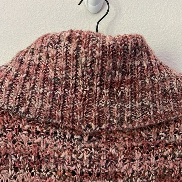 Anthropologie Elsamanda Slouchy Chunk Knit Turtleneck Sweater Large Spice - Picture 12 of 12